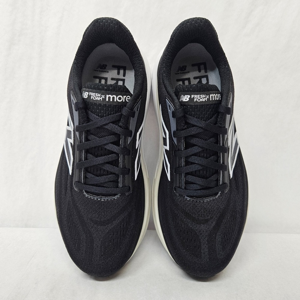 New Balance Fresh Foam X More v6 Running Shoes WMORGR6 Black White Women Size 7 - Picture 5 of 9